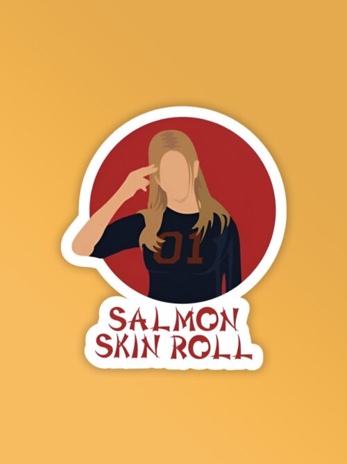 Salmon Skin Roll   Laptop Mobile Stickers