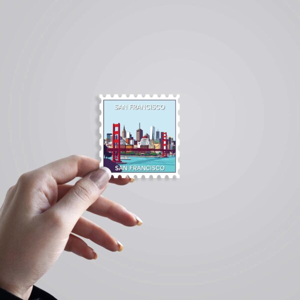 San Francisco City And Bay Post Stamp Travels Stickers