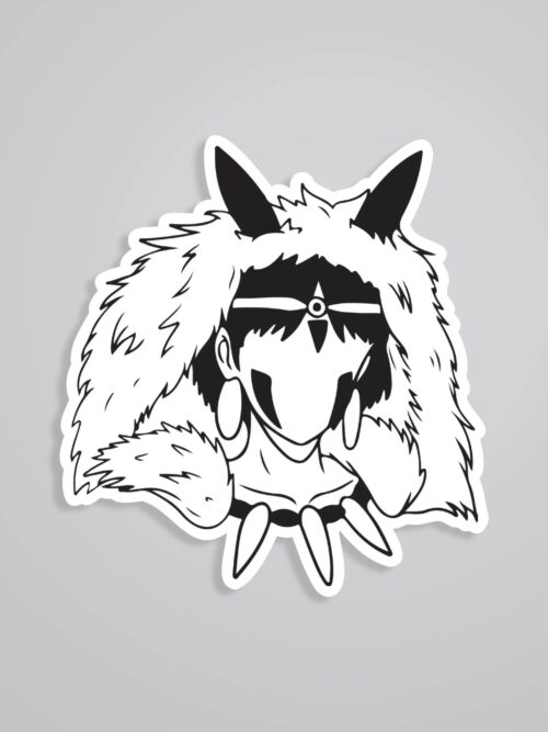 San The Wolf Princess Anime Stickers