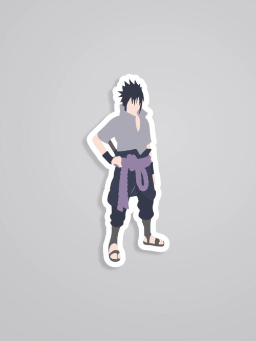 Sasuke Minimalist Anime Stickers