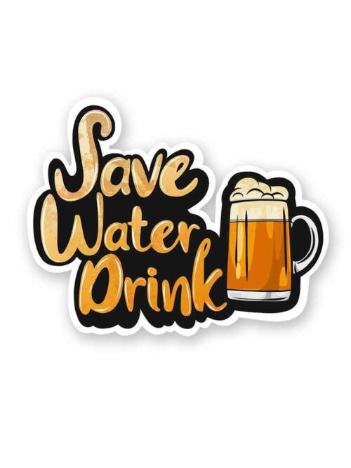 Save Water Sticker