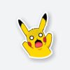 Scared Pikachuu Sticker