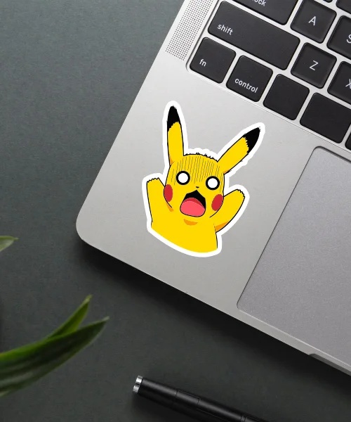 Scared Pikachuu Sticker