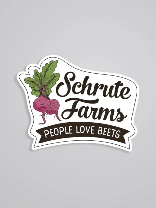 Schrute Farms People Love Beets TV Shows Stickers