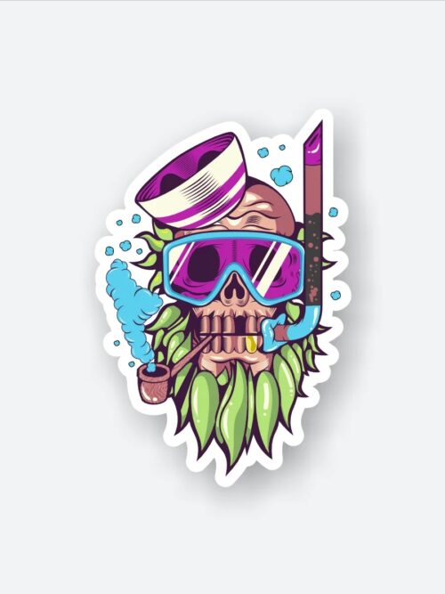 Scooba Skull Sticker
