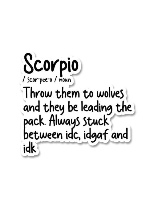 Scorpio Sticker