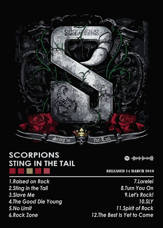 Scorpions Sting In The Tail Music Poster