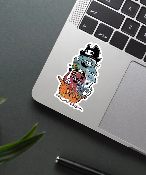 Sea Monster Attack Sticker Sea Monster Attack Sticker