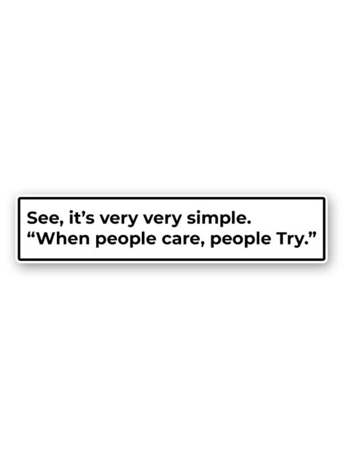 See ItS Very Very Simple Sticker