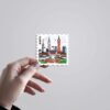 Seoul City Tower Post Stamp Travels Stickers