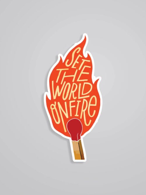Set The Word On Fire Motivational Stickers