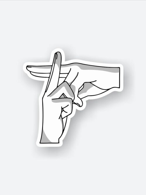 Shadow Clone Justu Hand Sign Sticker