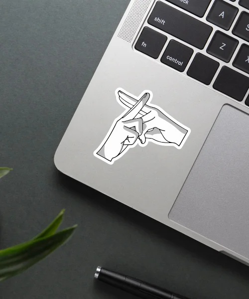 Shadow Clone Justu Hand Sign Sticker