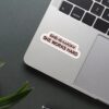 She Works Hard Sticker