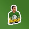 Sheldon Bazinga   BBT Laptop   Mobile Sticker