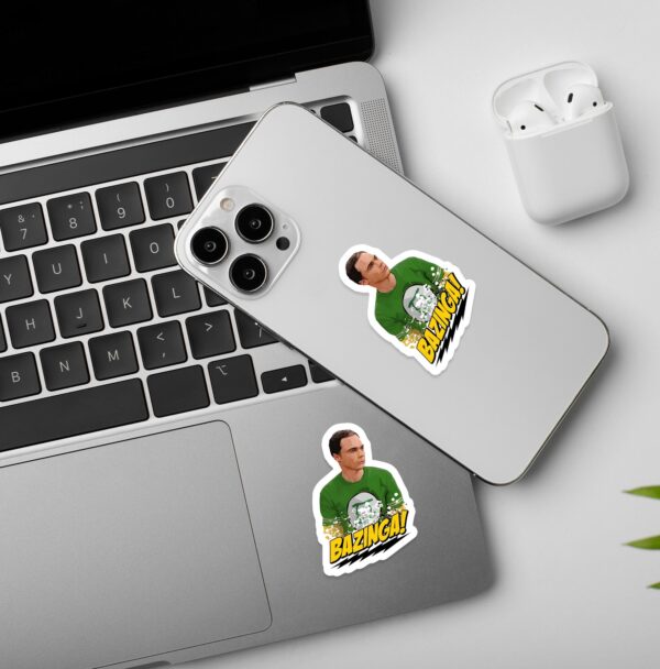 Sheldon Bazinga BBT Laptop Mobile Sticker Sheldon Bazinga BBT Laptop Mobile Sticker