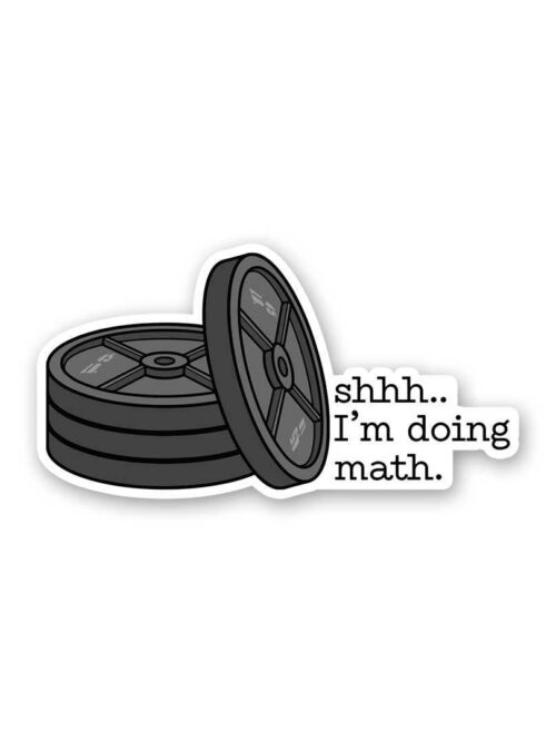 Shhhh.Im Doing Math Sticker