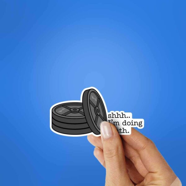 Shhhh.Im Doing Math Sticker