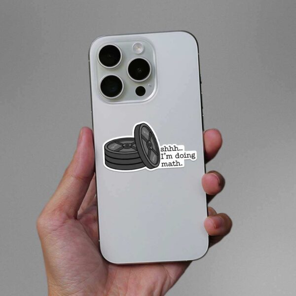 Shhhh.Im Doing Math Sticker