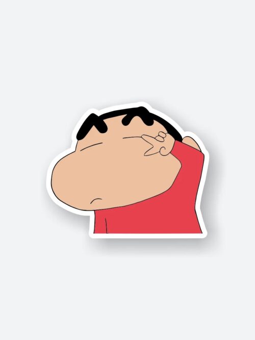 Shinchan Fooling Around Sticker