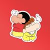 Shinchan Himawari   Laptop Mobile Stickers