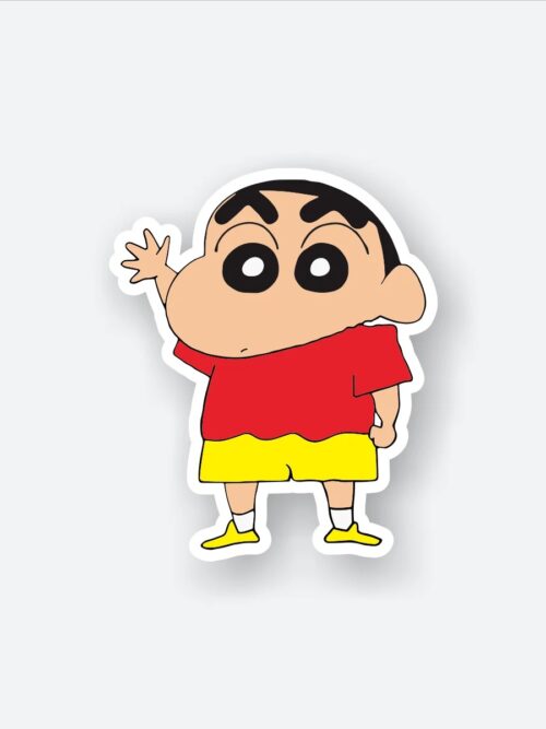 Shinchan Waving Sticker