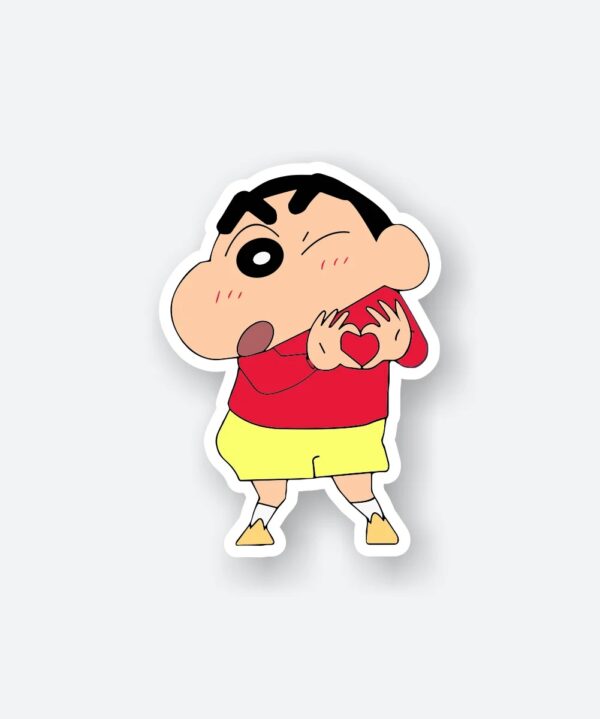 Shinchan Hand Heart Sticker Shinchan Hand Heart Sticker