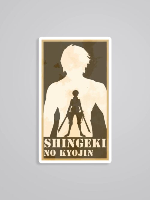 Shingeki No Kyojin Erens Titan Anime Stickers