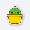Shy Cactus Sticker