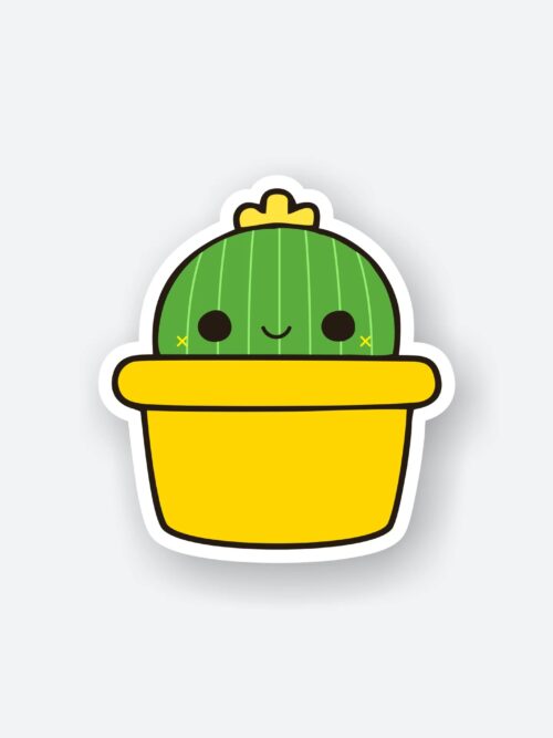 Shy Cactus Sticker