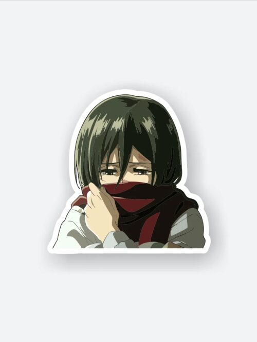 Shy Mikasa Ackerman Sticker