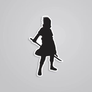 Silhouette Of Sasuke Anime Stickers Silhouette Of Sasuke Anime Stickers