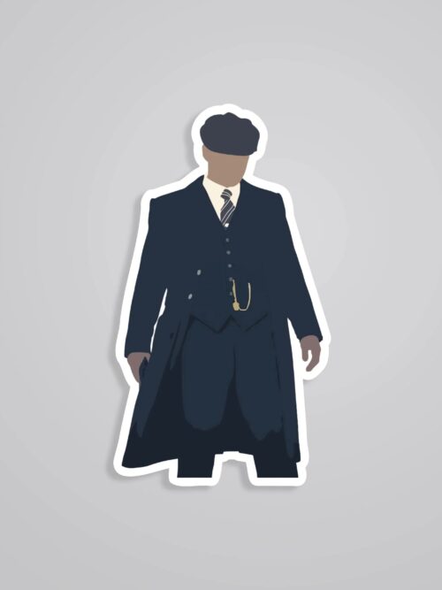 Silhouette Of Tommy Shelby TV Shows Stickers