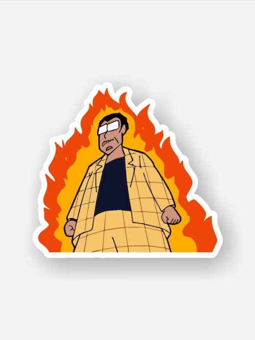 Sinchan Pricipal Angry Sticker