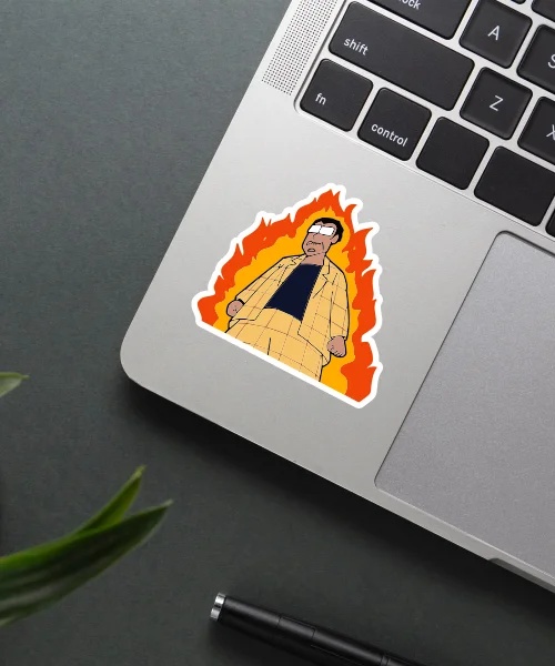 Sinchan Pricipal Angry Sticker