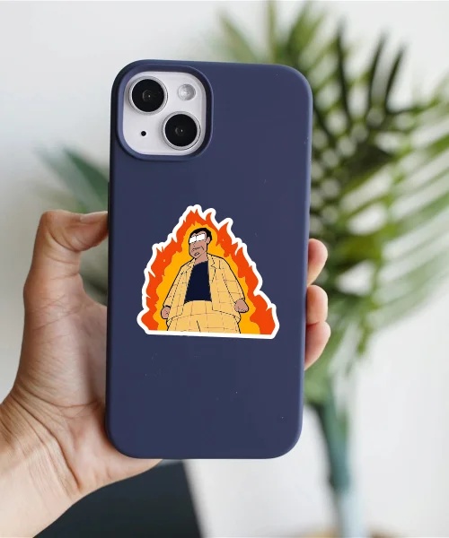 Sinchan Pricipal Angry Sticker