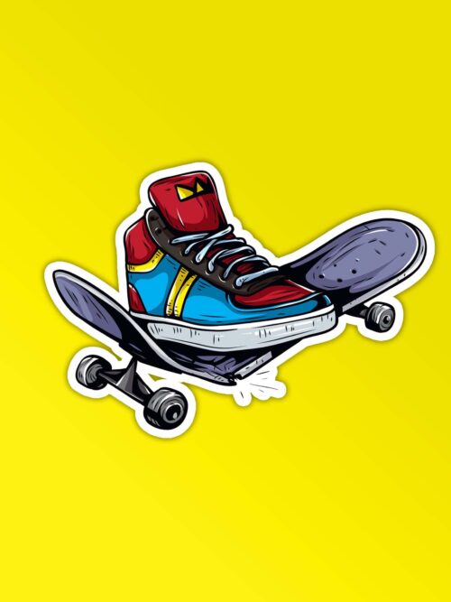 Skateboarding Sticker