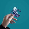 Skating Skull Sticker