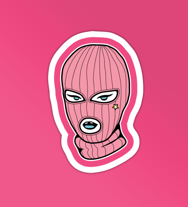 Ski Mask Girl Sticker Ski Mask Girl Sticker