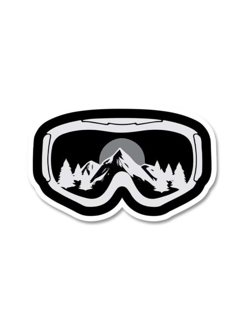 Skiing Glasses Sticker