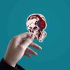 Skull Listening Music Sticker