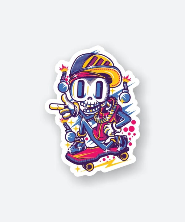 Skull Skater Sticker Skull Skater Sticker