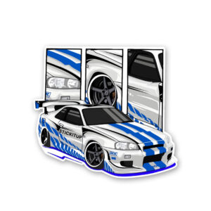 Skyline GT R Sticker Skyline GT R Sticker