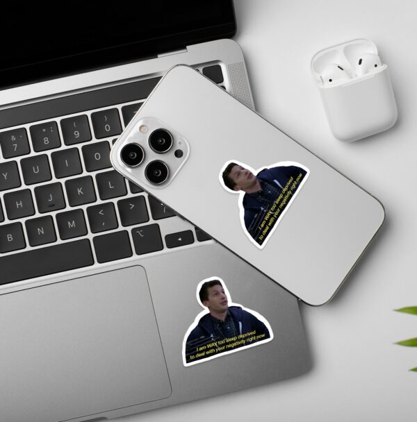 Sleep Deprived Brooklyn Nine Nine Laptop Mobile Stickers Copy Sleep Deprived Brooklyn Nine Nine Laptop Mobile Stickers Copy