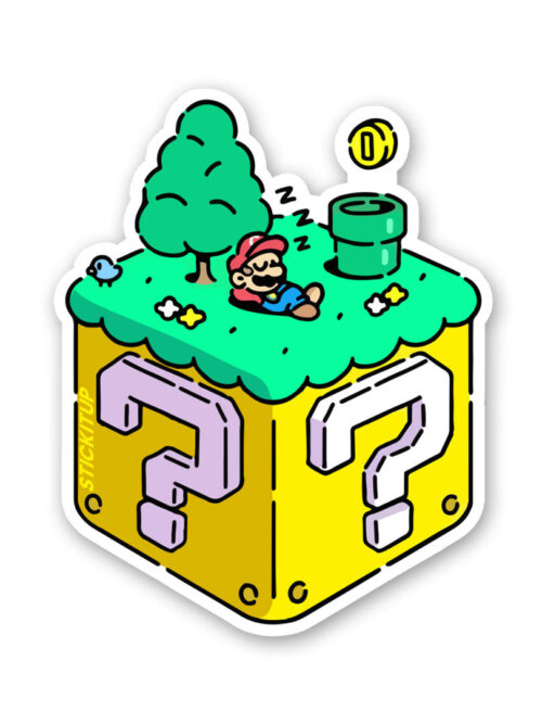 Sleeping Super Mario Sticker