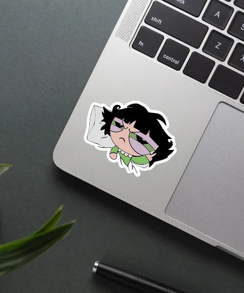 Sleepy Buttercup Sticker