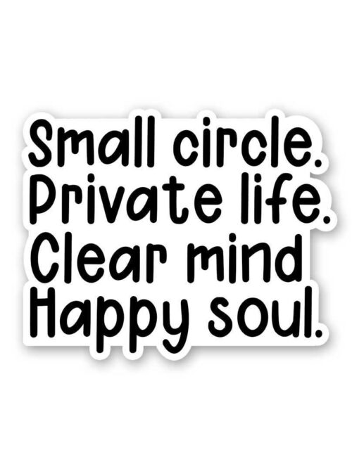 Small Circle Private Life Sticker
