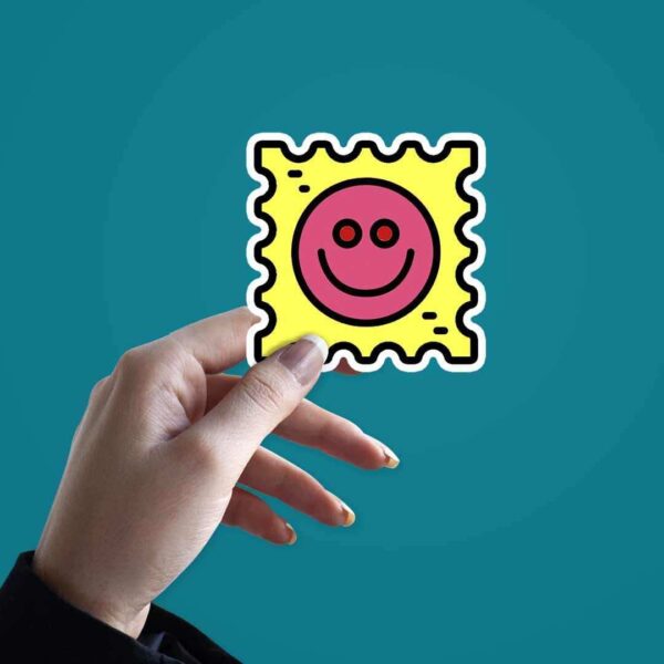 Smiley Postcard Sticker