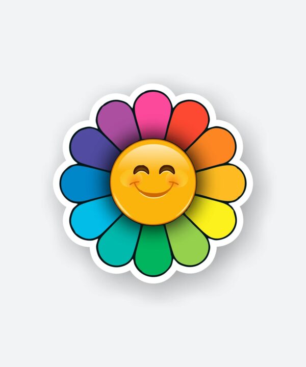 Smiling Flower Sticker Smiling Flower Sticker