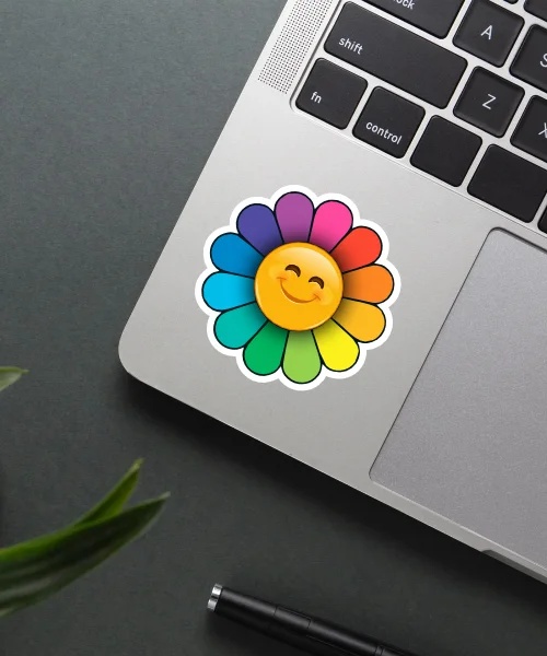 Smiling Flower Sticker Smiling Flower Sticker